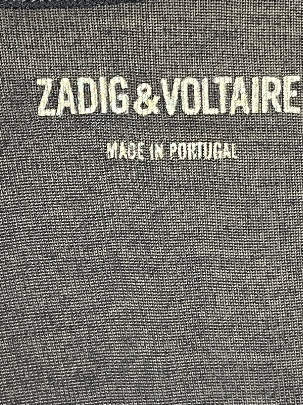 Zadig & Voltaire Tam Foil Navy Lightweight Tank Top Small NWOT - Picture 6 of 7